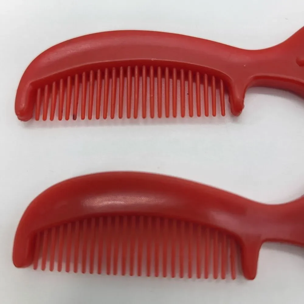 Strawberry Shortcake Red Comb for Kenner Doll Vintage Set of 2 Combs